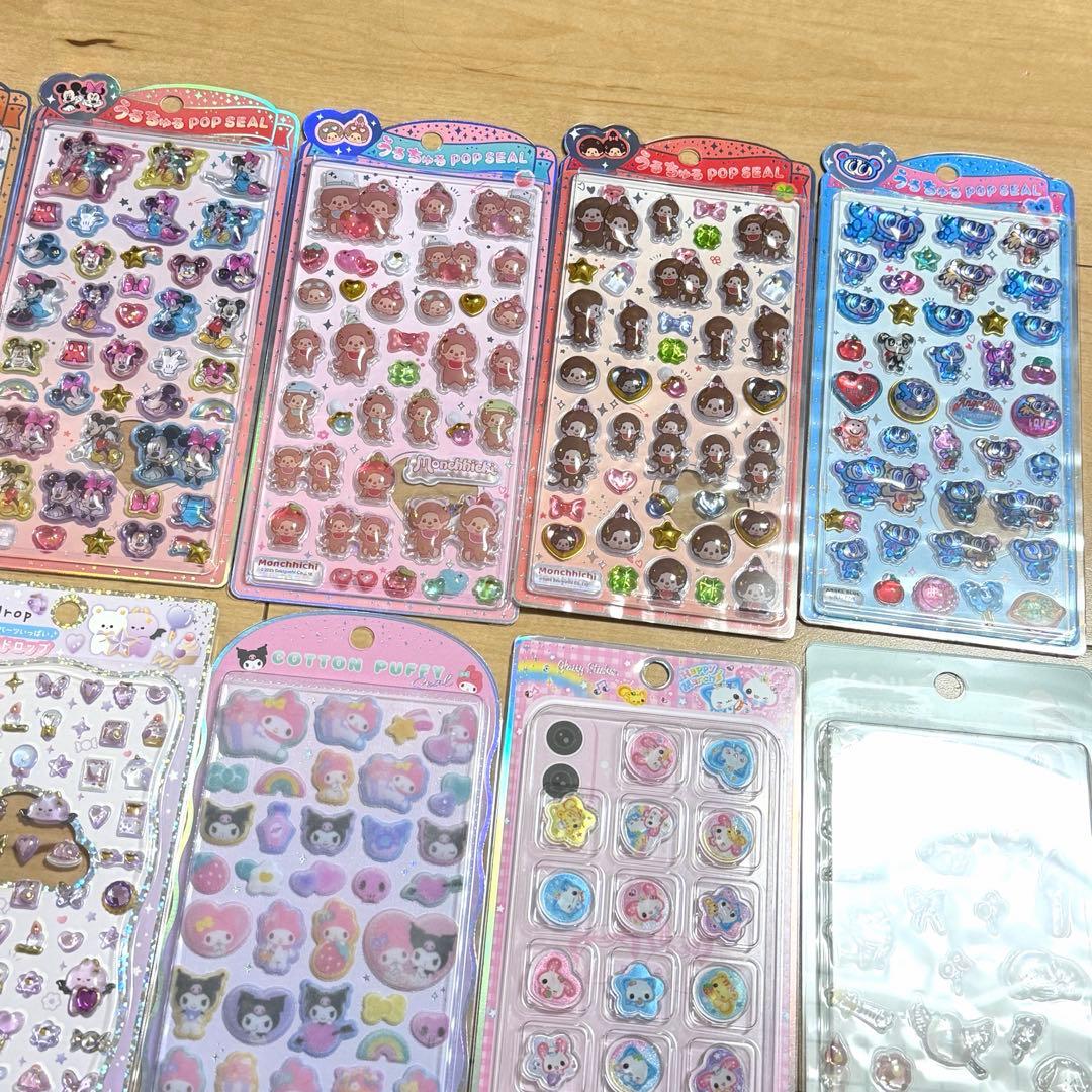 新品　シール　30点　正規品　うるちゅるシール　サンリオ　ディズニー　プチドロ