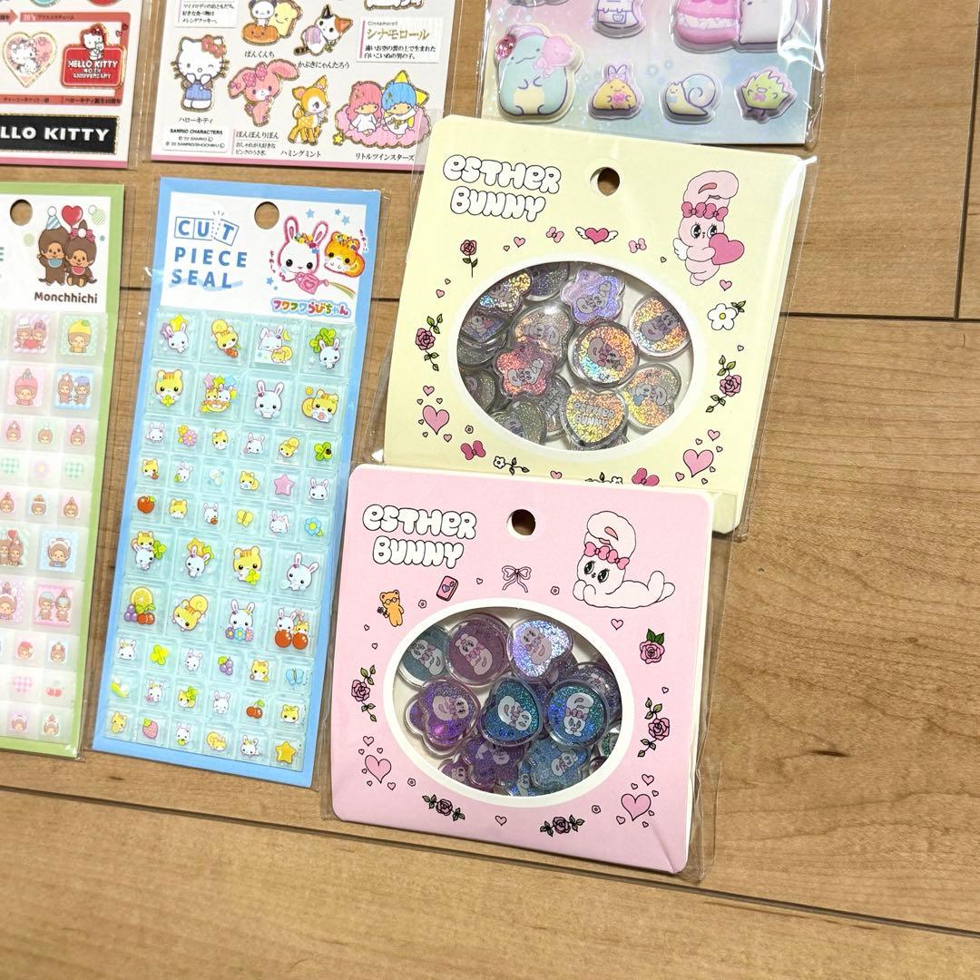 新品　シール　30点　正規品　うるちゅるシール　サンリオ　ディズニー　プチドロ
