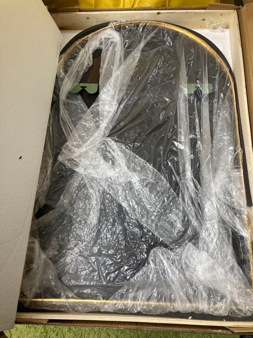 新品アーチ型金色フレーム大きな鏡アンティーク鏡大きいミラー