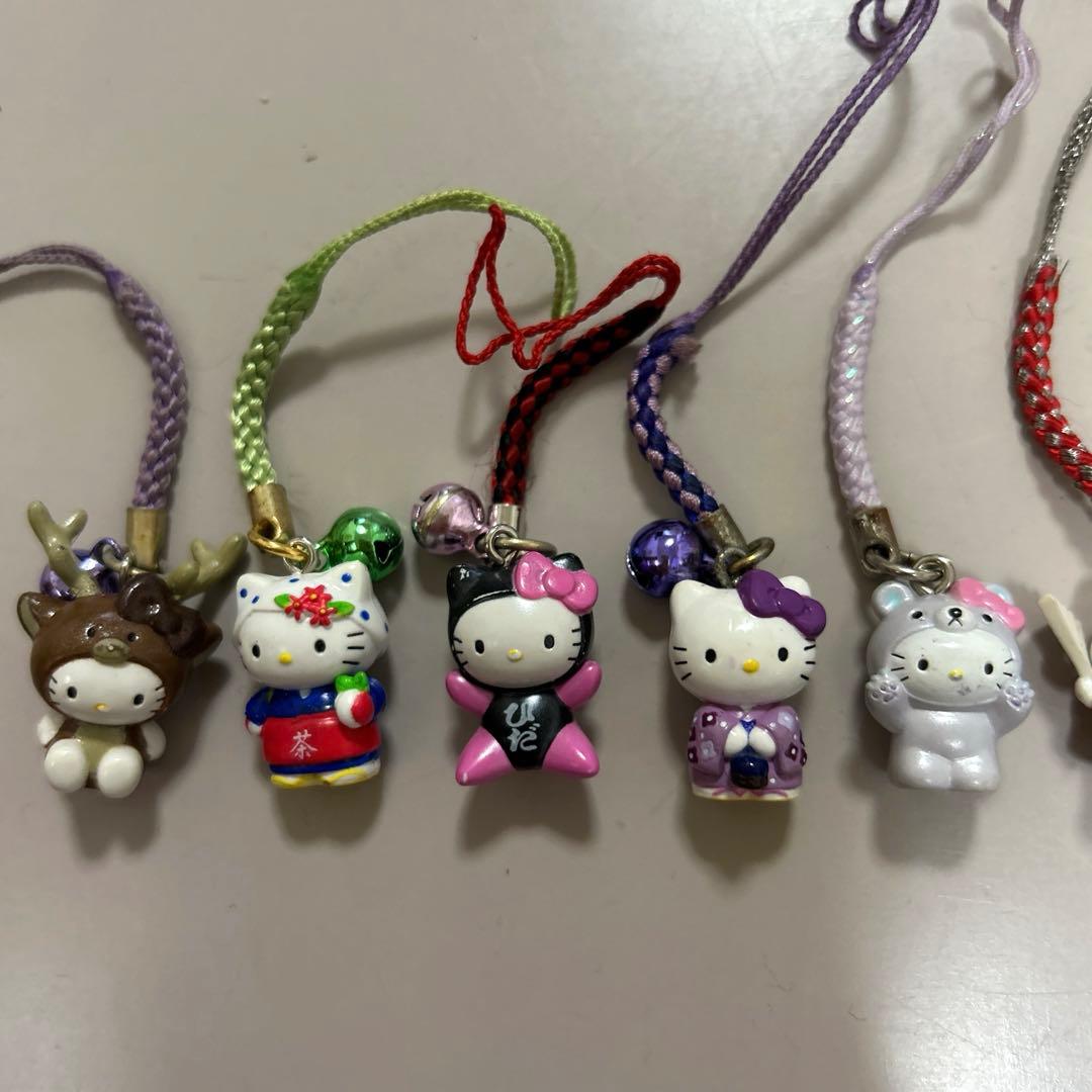 ご当地キティ　ハローキティ ストラップ 根付け　10個セット　平成レトロ　レア