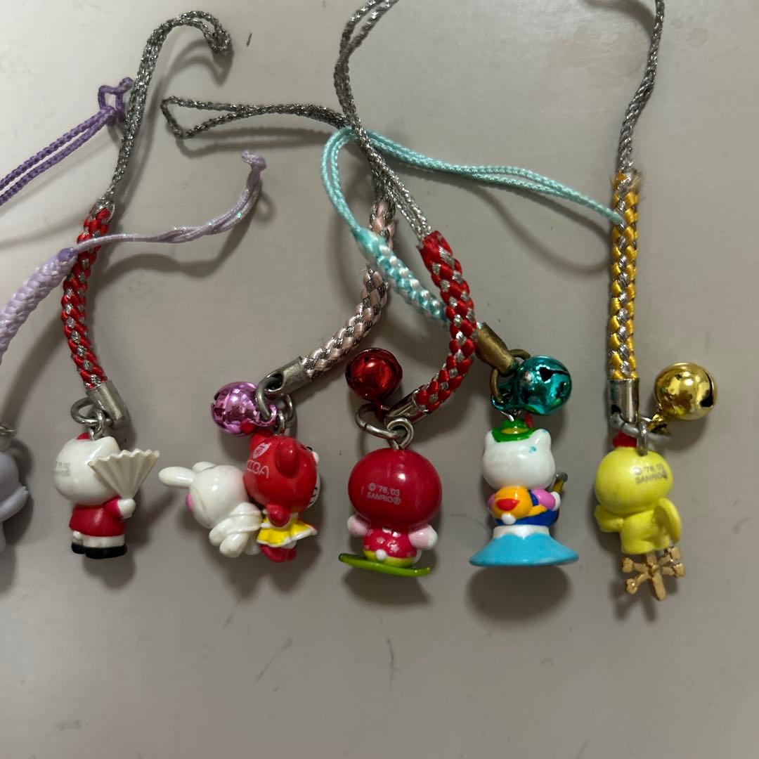 ご当地キティ　ハローキティ ストラップ 根付け　10個セット　平成レトロ　レア