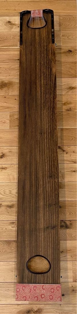 箏 たま杢 くり甲 子持ち二段綾杉彫り 玉渕巻 付属品セット　琴 13弦 13絃