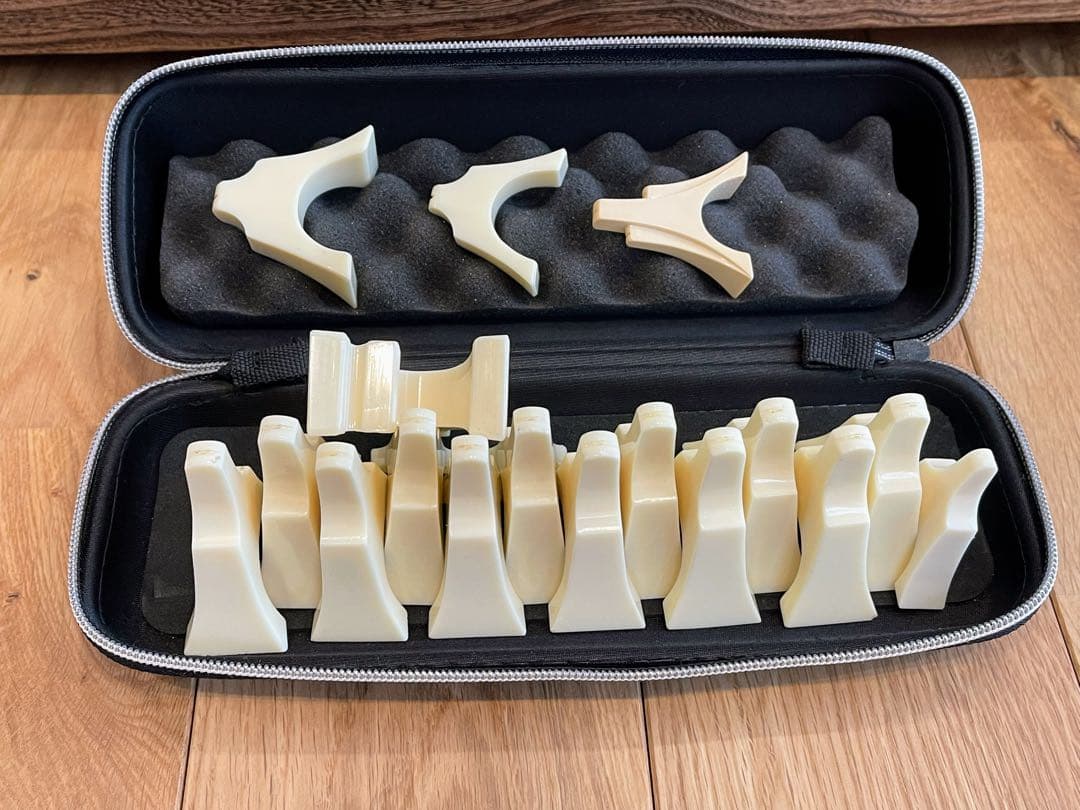 箏 たま杢 くり甲 子持ち二段綾杉彫り 玉渕巻 付属品セット　琴 13弦 13絃