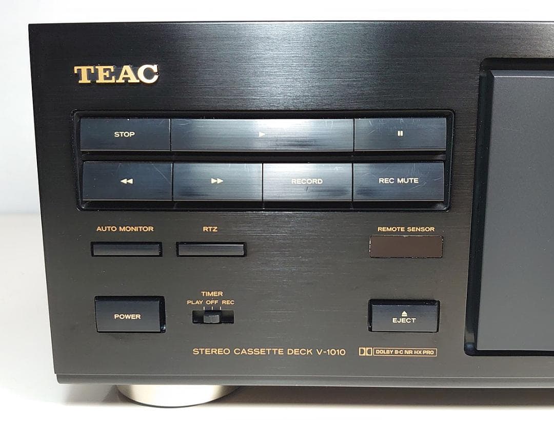 【オーバーホール品】TEAC カセットデッキ「V-1010」再生・録音動作OK★