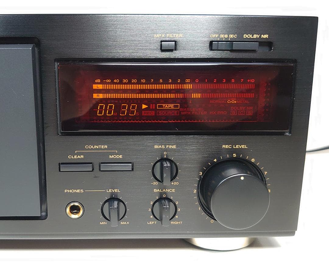 【オーバーホール品】TEAC カセットデッキ「V-1010」再生・録音動作OK★