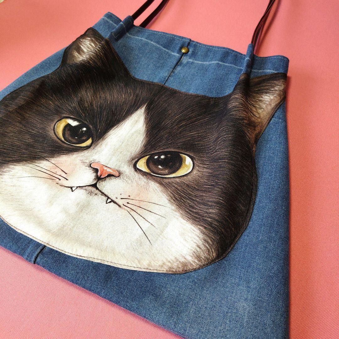 コヤンイサムチョン　ジョーズ　デニムリメイクトートバッグ　肩かけ