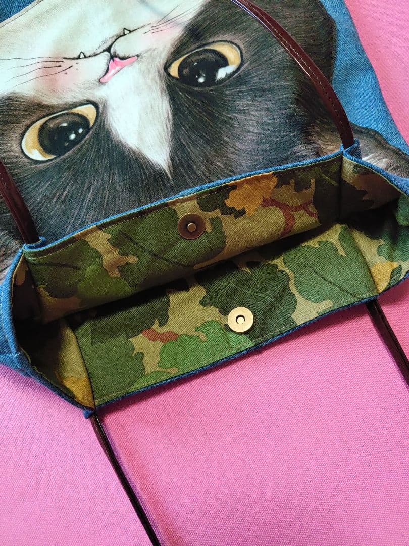 コヤンイサムチョン　ジョーズ　デニムリメイクトートバッグ　肩かけ