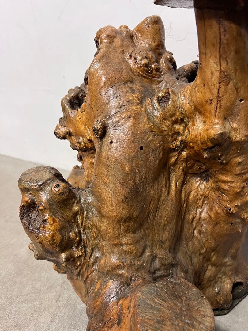 天然木 瘤木 根木オブジェ 花台 飾り台 置物