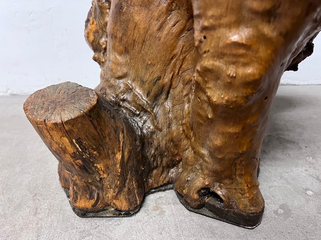 天然木 瘤木 根木オブジェ 花台 飾り台 置物