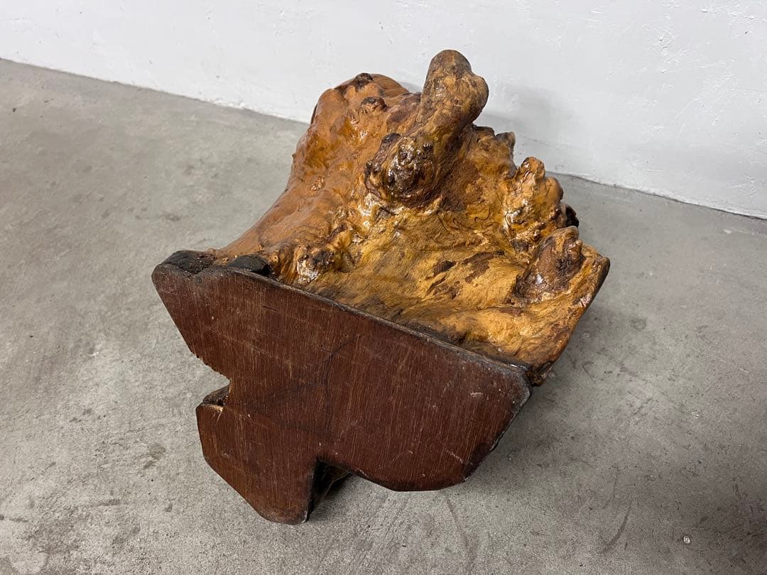 天然木 瘤木 根木オブジェ 花台 飾り台 置物