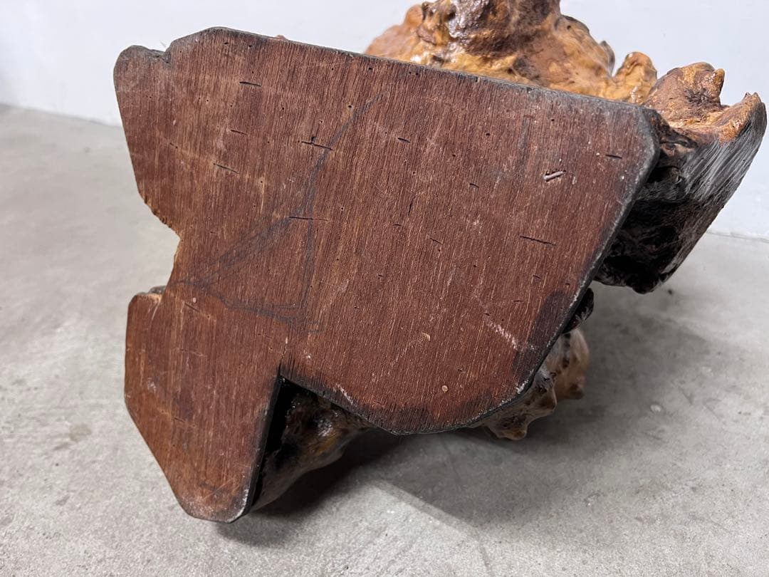 天然木 瘤木 根木オブジェ 花台 飾り台 置物