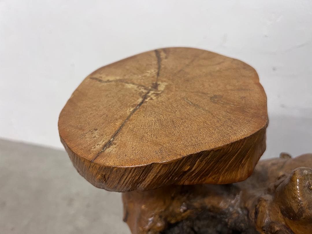 天然木 瘤木 根木オブジェ 花台 飾り台 置物