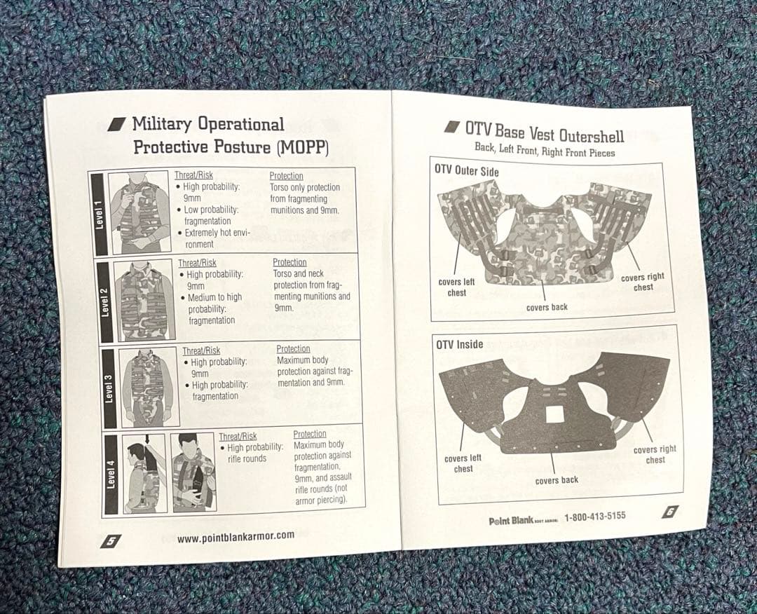 米軍実物Point Blank社製 美品ウッドランド ボディーアーマー　Sサイズ