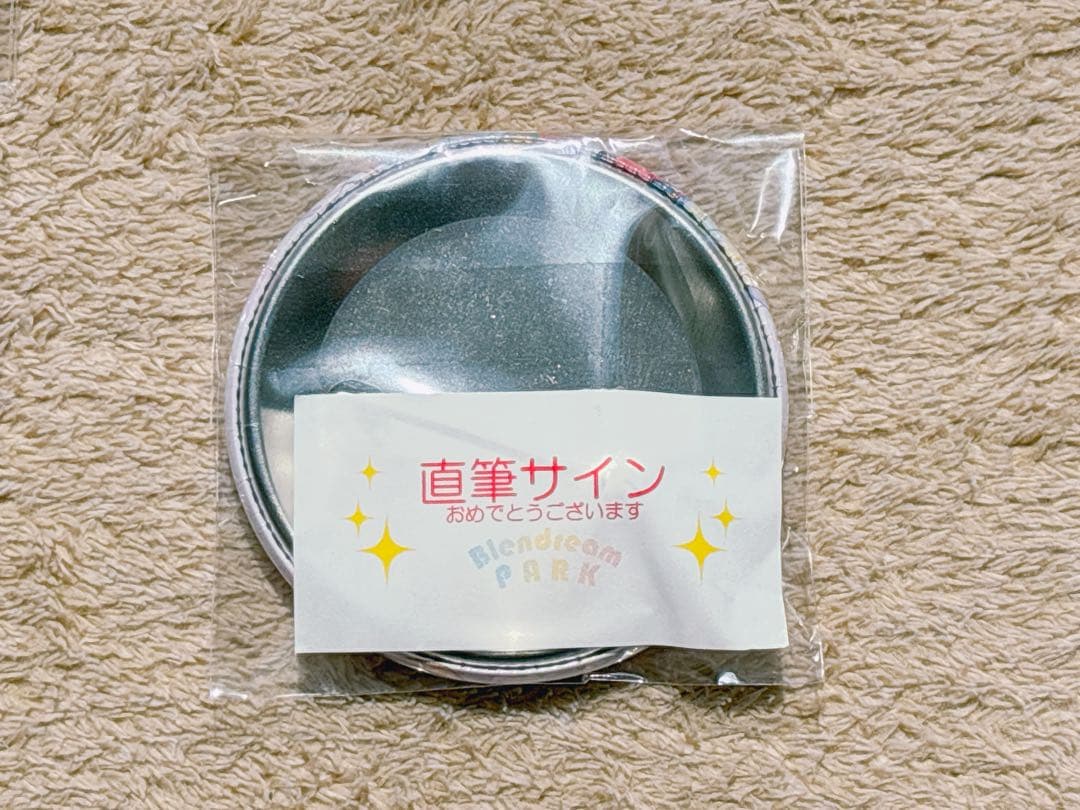 直筆サイン すいみゃ 缶バッジ JKすいみゃ