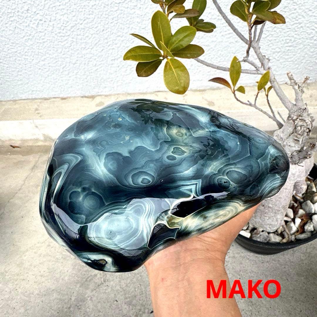 M1610☆ブルー瑪瑙原石5.8Kg☆天然石　原石