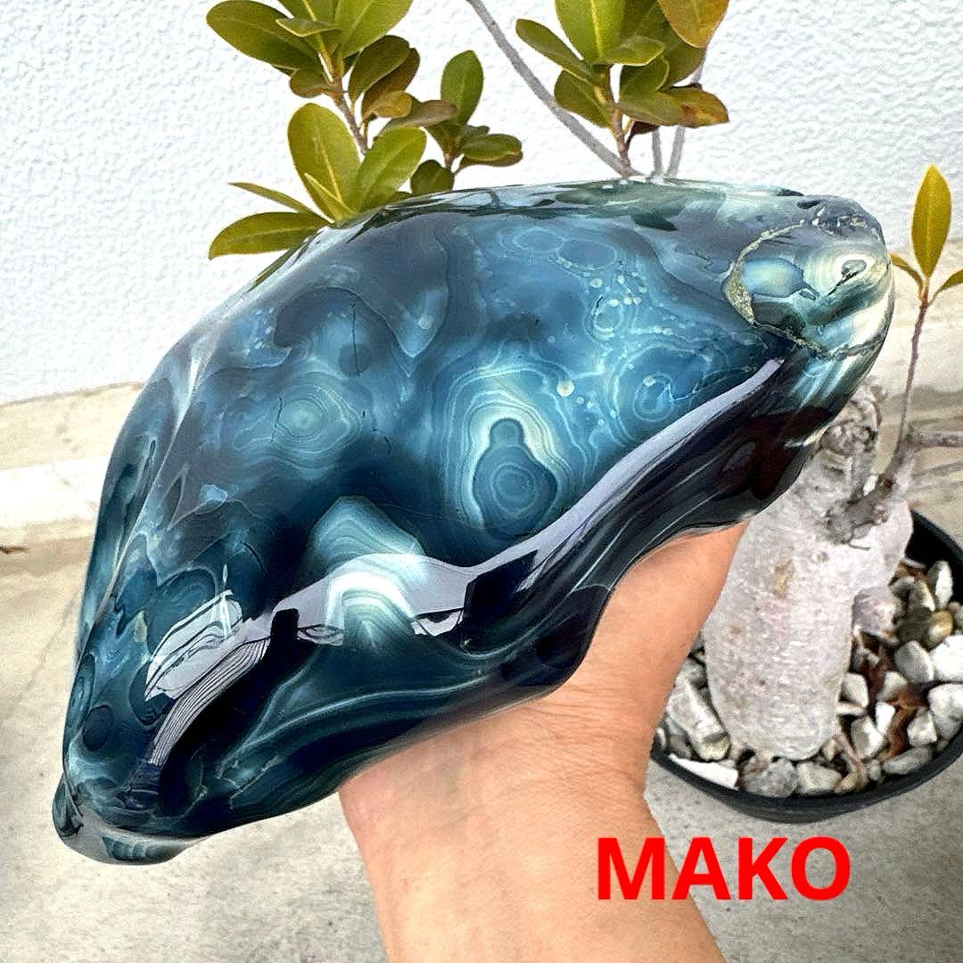 M1610☆ブルー瑪瑙原石5.8Kg☆天然石　原石