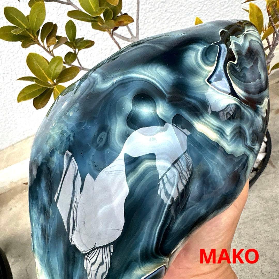 M1610☆ブルー瑪瑙原石5.8Kg☆天然石　原石