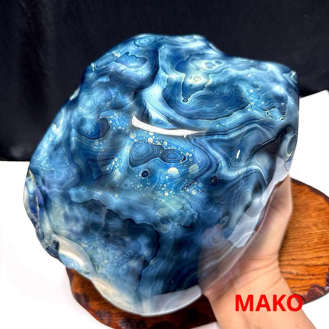 M1610☆ブルー瑪瑙原石5.8Kg☆天然石　原石