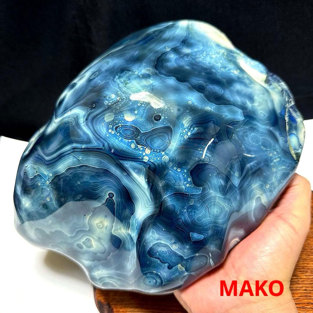 M1610☆ブルー瑪瑙原石5.8Kg☆天然石　原石