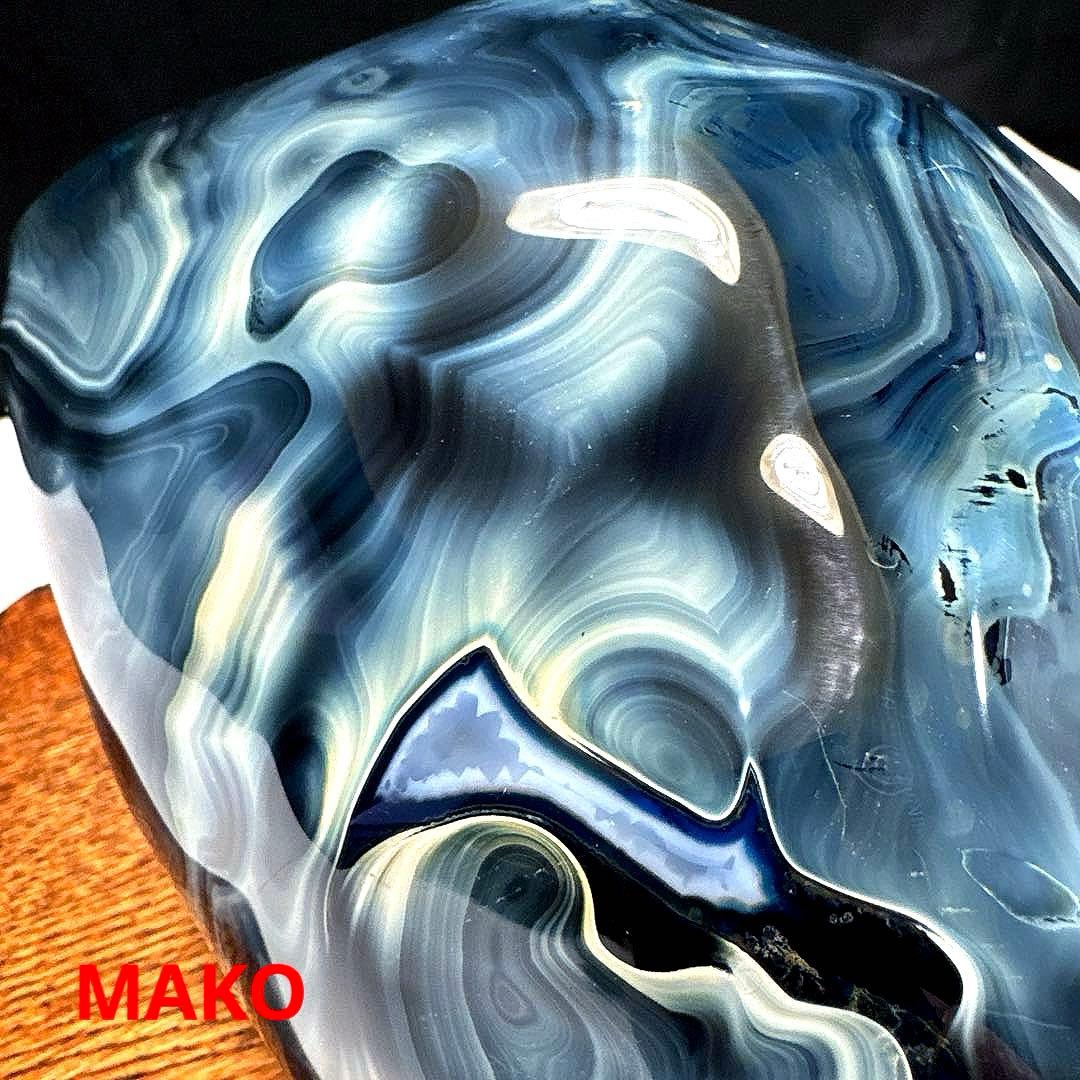 M1610☆ブルー瑪瑙原石5.8Kg☆天然石　原石