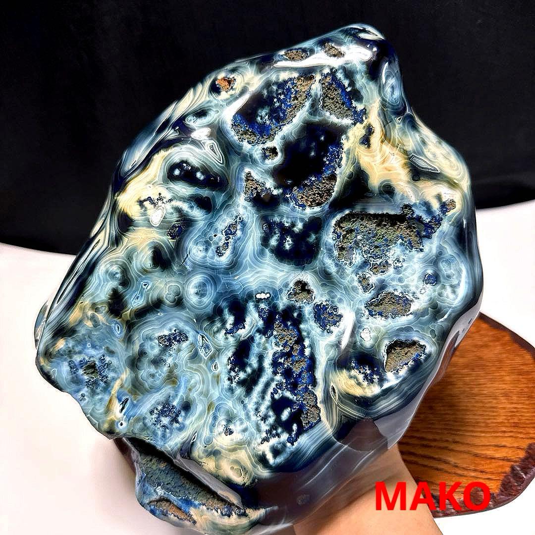 M1610☆ブルー瑪瑙原石5.8Kg☆天然石　原石