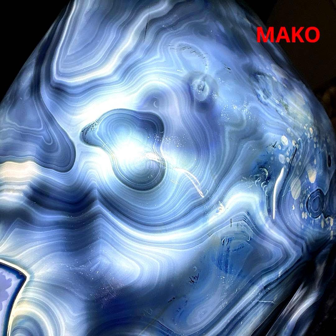 M1610☆ブルー瑪瑙原石5.8Kg☆天然石　原石