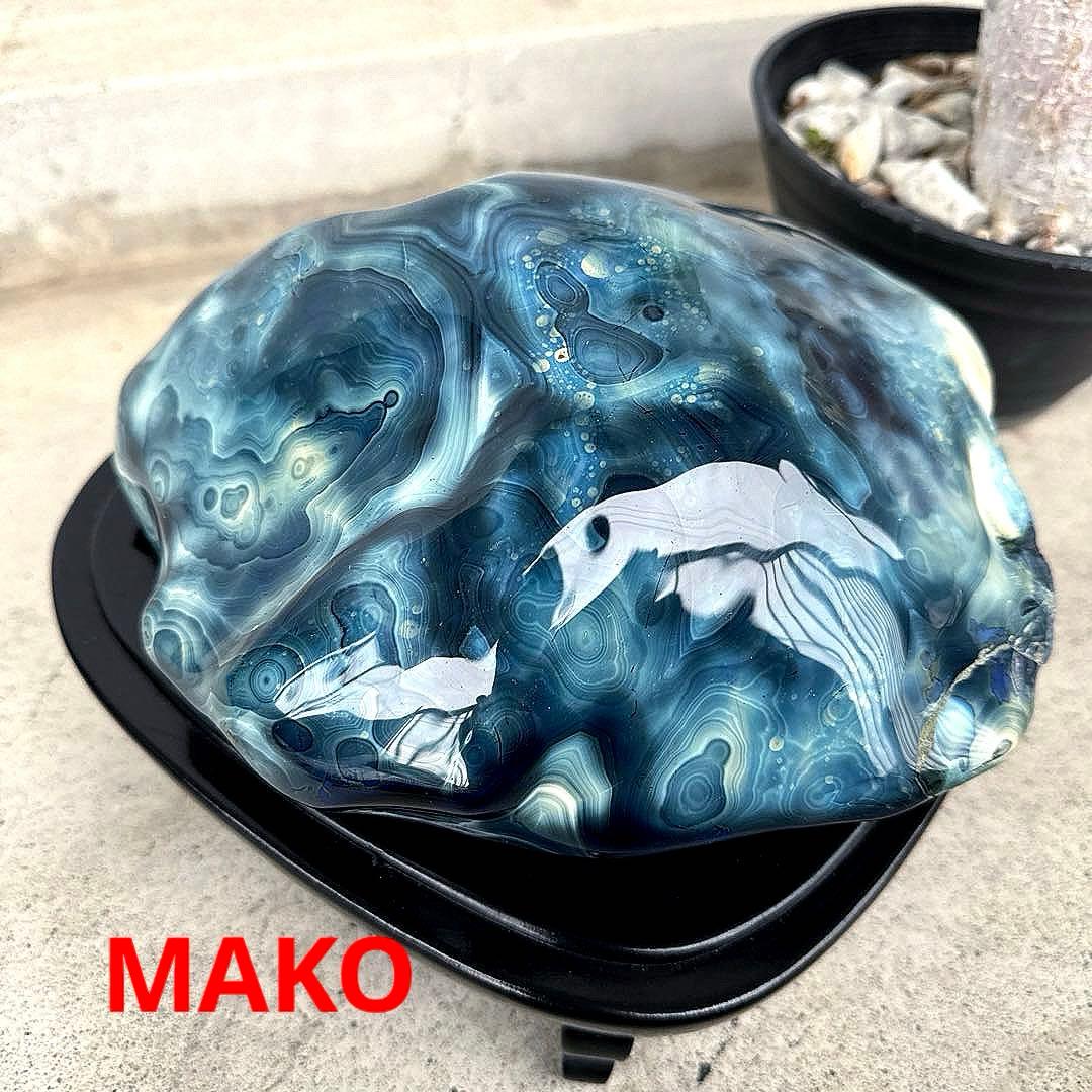 M1610☆ブルー瑪瑙原石5.8Kg☆天然石　原石