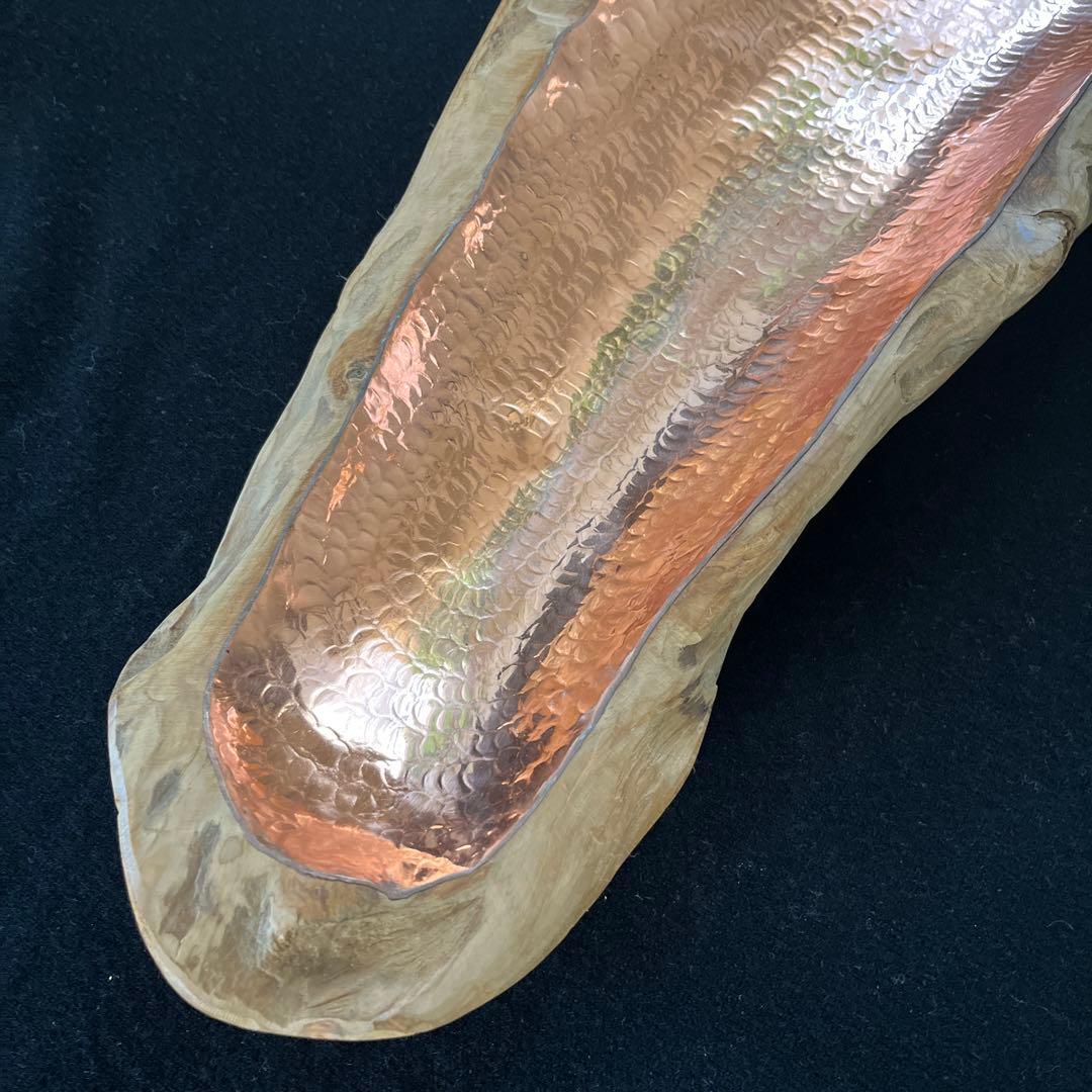 天然木　小物入れ　コッパー　銅　ウッド　asplund