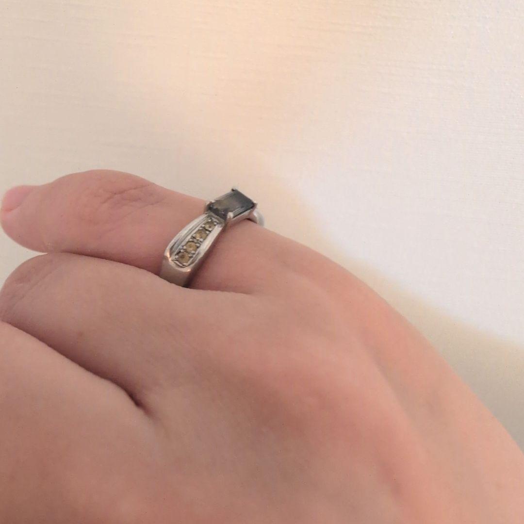 バイカラーサファイア リボンリング9号　marie Jewelry