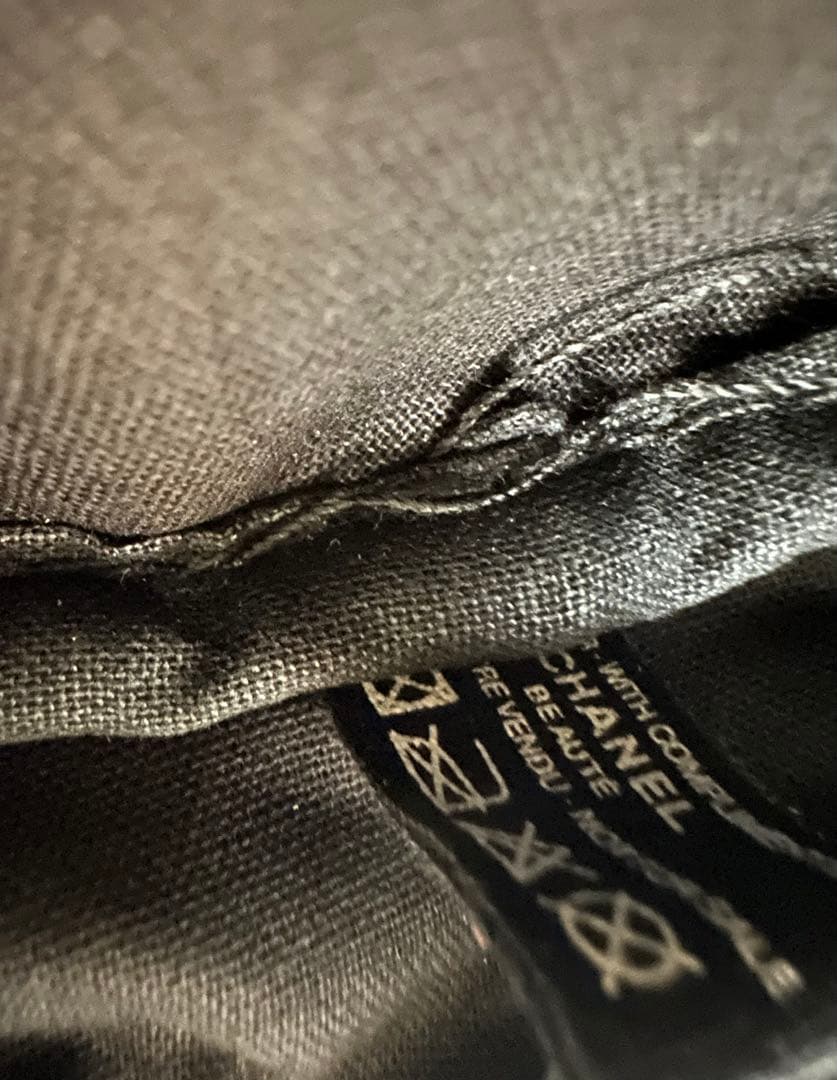 CHANELノベルティ☆ボストンバッグ黒ジムバッグ新品未使用ナイロン地ナイロン