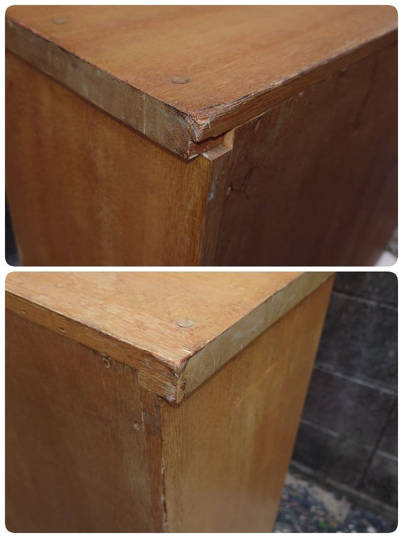 木製 飾り台 ラック 棚 昭和レトロ アンティーク ディスプレイ BOX 無垢