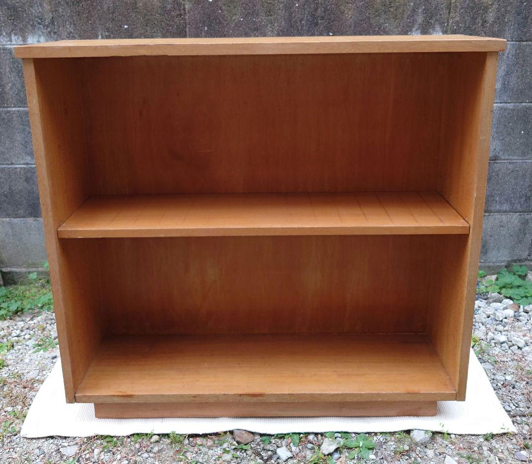 木製 飾り台 ラック 棚 昭和レトロ アンティーク ディスプレイ BOX 無垢