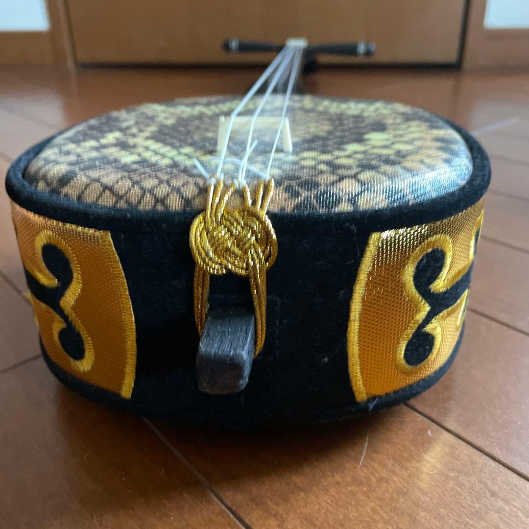 【美品】三線 蛇本革 ケース付き