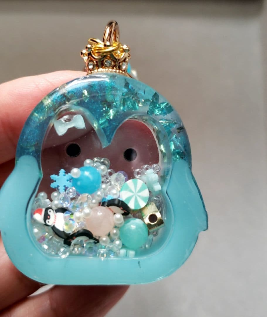 シャカシャカキーホルダー　②ペンギン