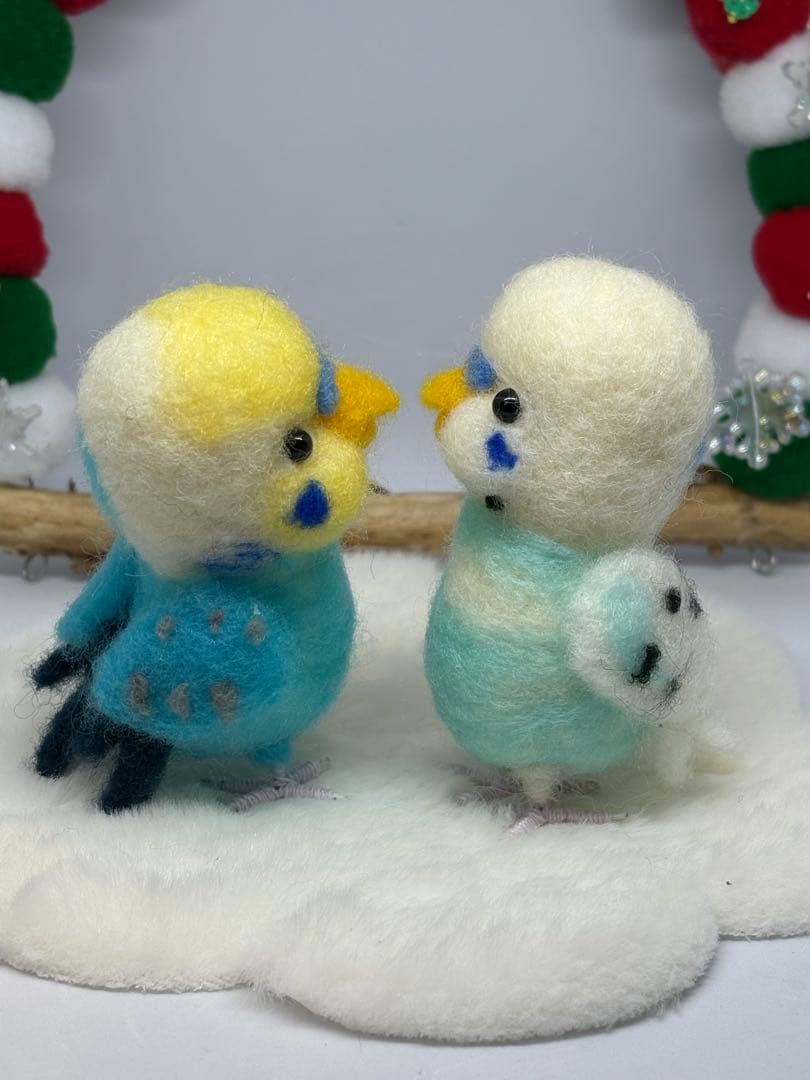 liliページ　クリスマスブランコ　セキセイインコ