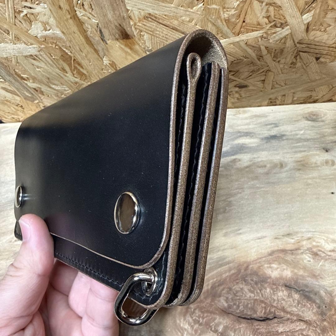 ホーウィン社 クロムエクセル 180 トラッカーウォレット タロン 茶芯 Ni