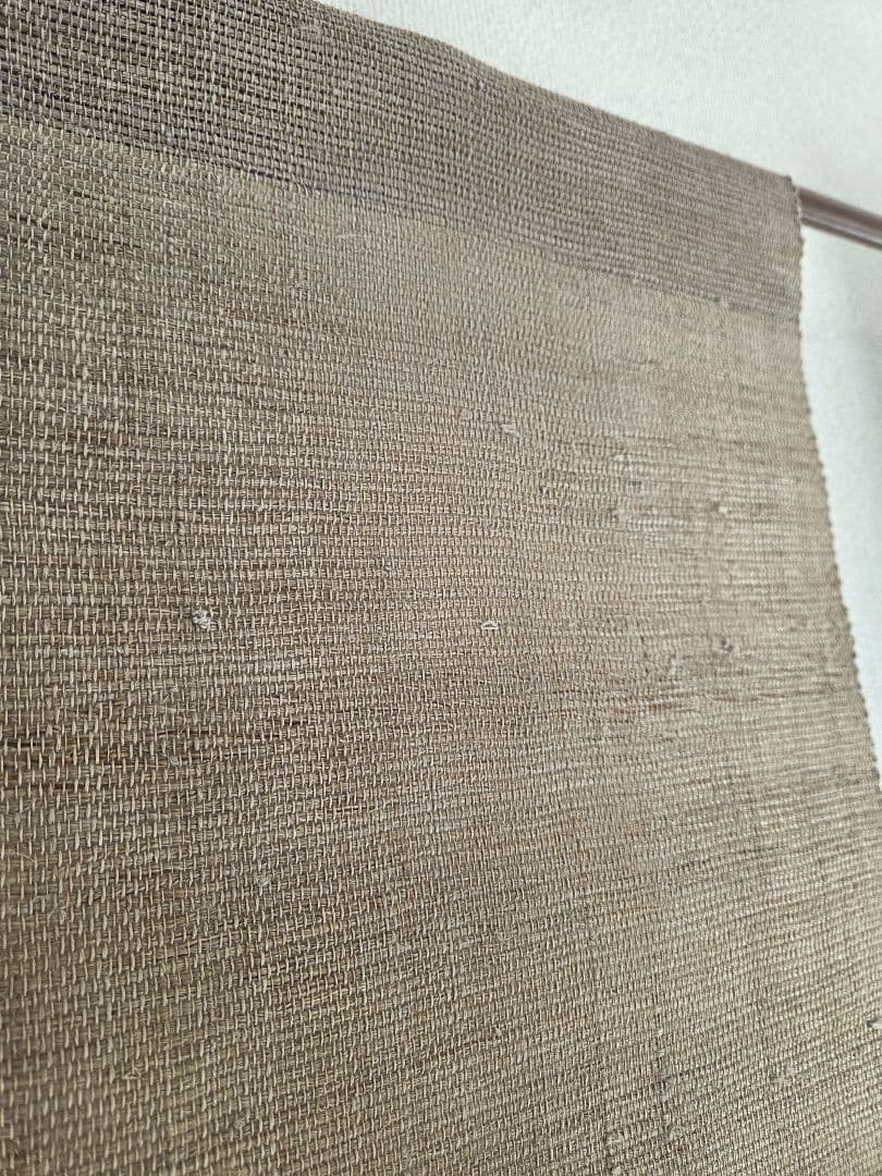 麻のれん「三日月」手染め ぼかし染め 145cm【箱・しおり付】