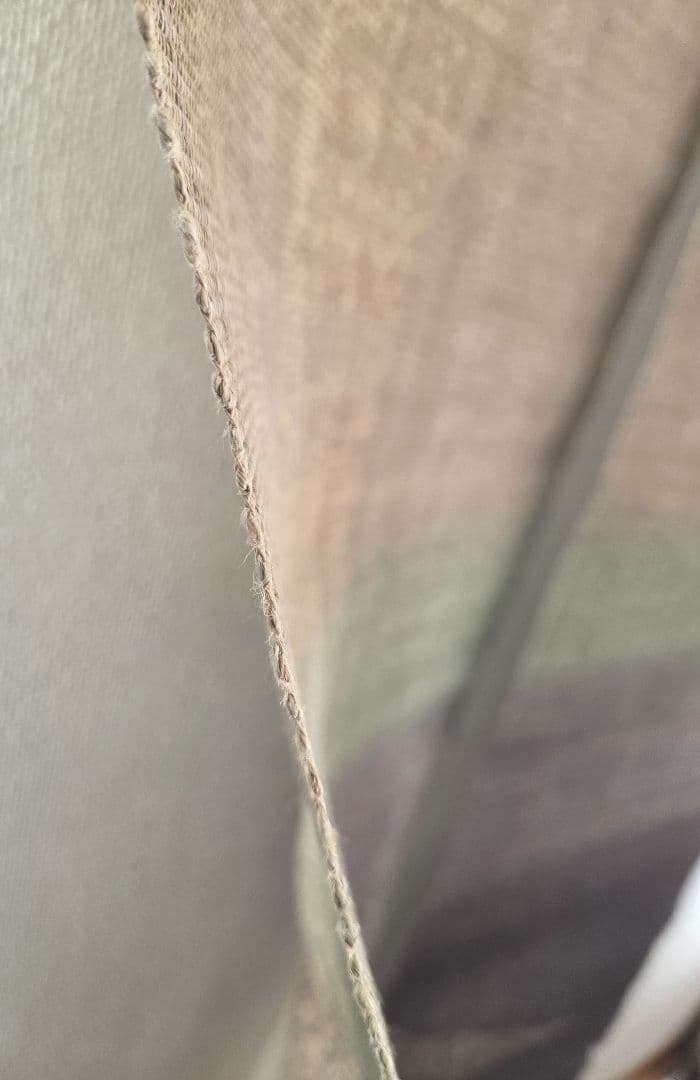 麻のれん「三日月」手染め ぼかし染め 145cm【箱・しおり付】