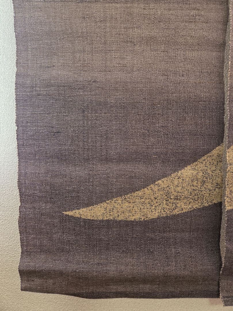 麻のれん「三日月」手染め ぼかし染め 145cm【箱・しおり付】