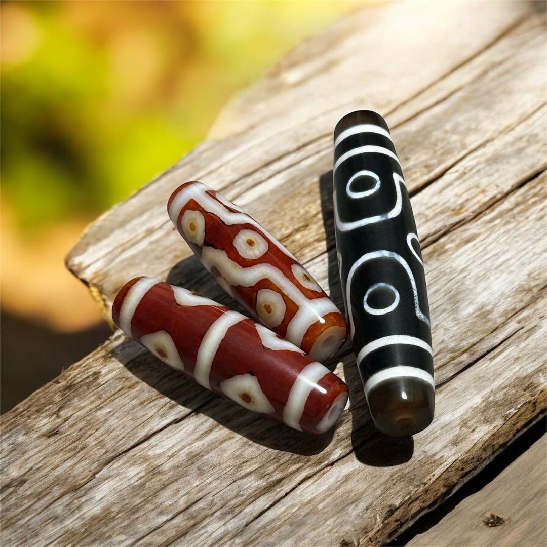 【超豪華21点】瑪瑙天珠 フルセット 九眼・六眼・金剛杵 他 天然石 まとめ売り