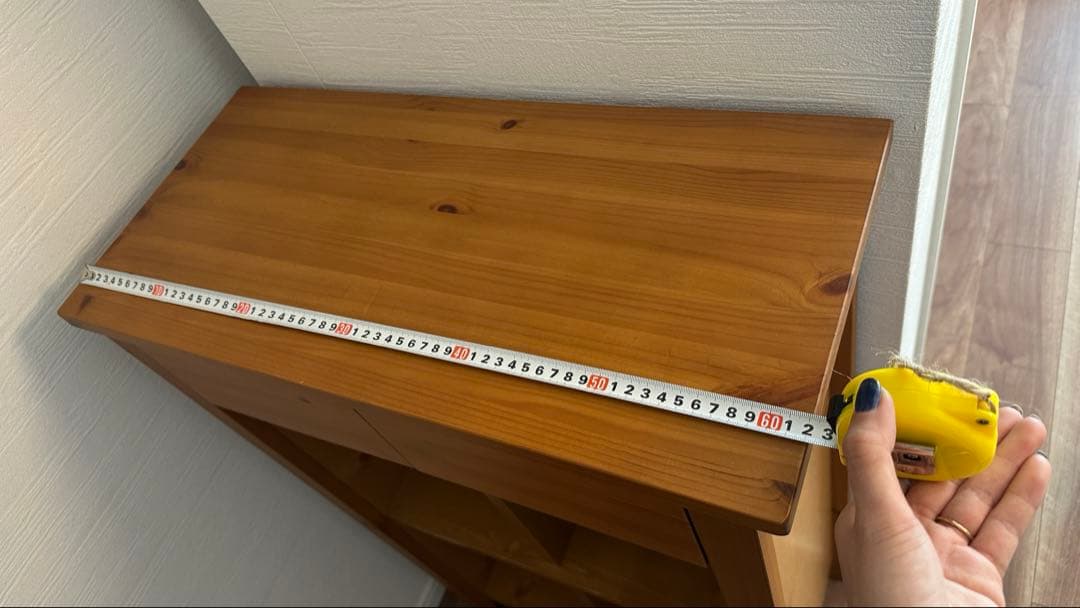 天然木　オーク？　チェスト　花台　高さ101cm 幅62cm