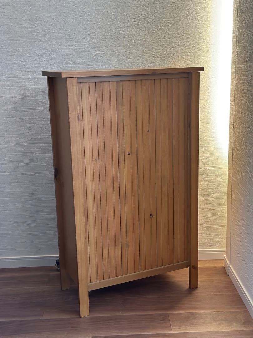 天然木　オーク？　チェスト　花台　高さ101cm 幅62cm