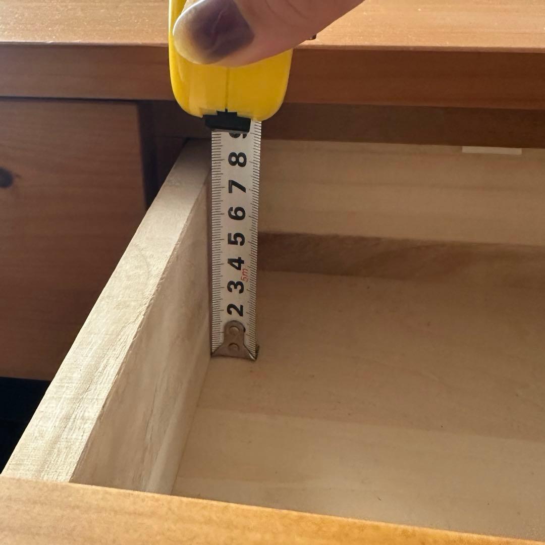 天然木　オーク？　チェスト　花台　高さ101cm 幅62cm