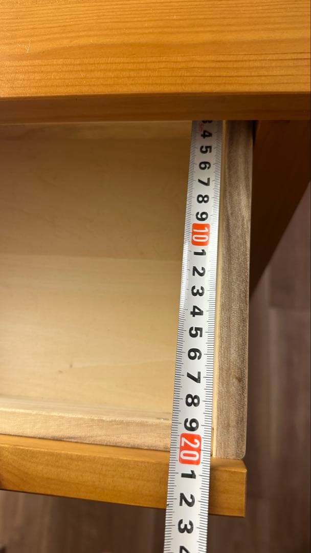 天然木　オーク？　チェスト　花台　高さ101cm 幅62cm