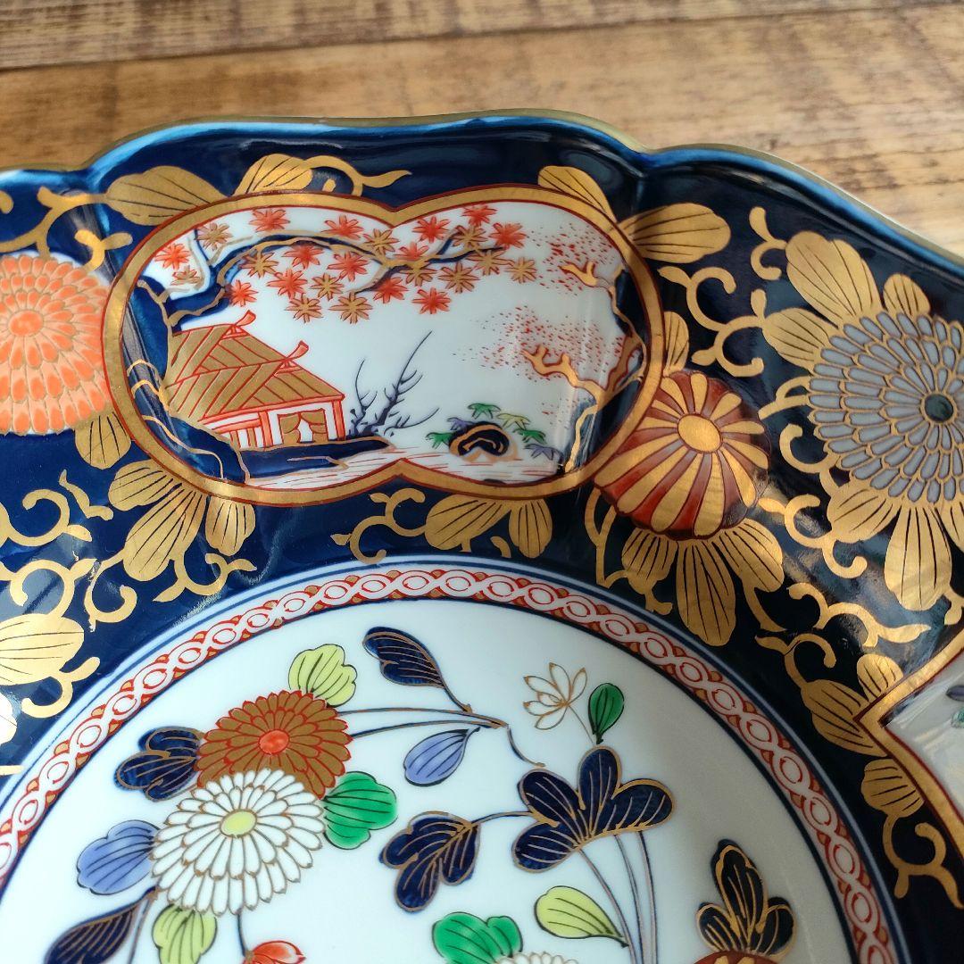 【未使用品】伊万里焼 窓絵 大鉢