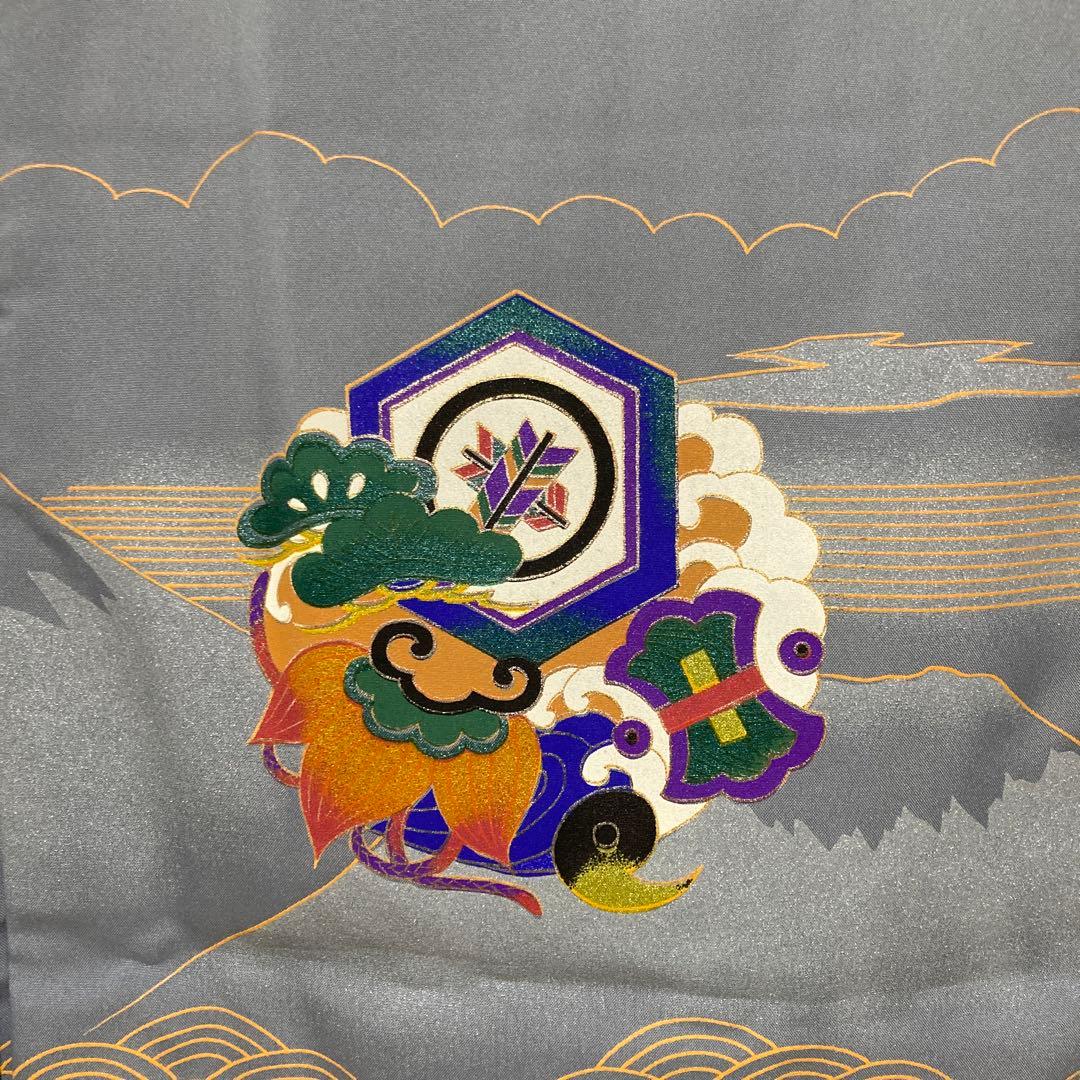 Kim　[新品]七五三　五才男の子　羽織り、着物、長襦袢三点セット