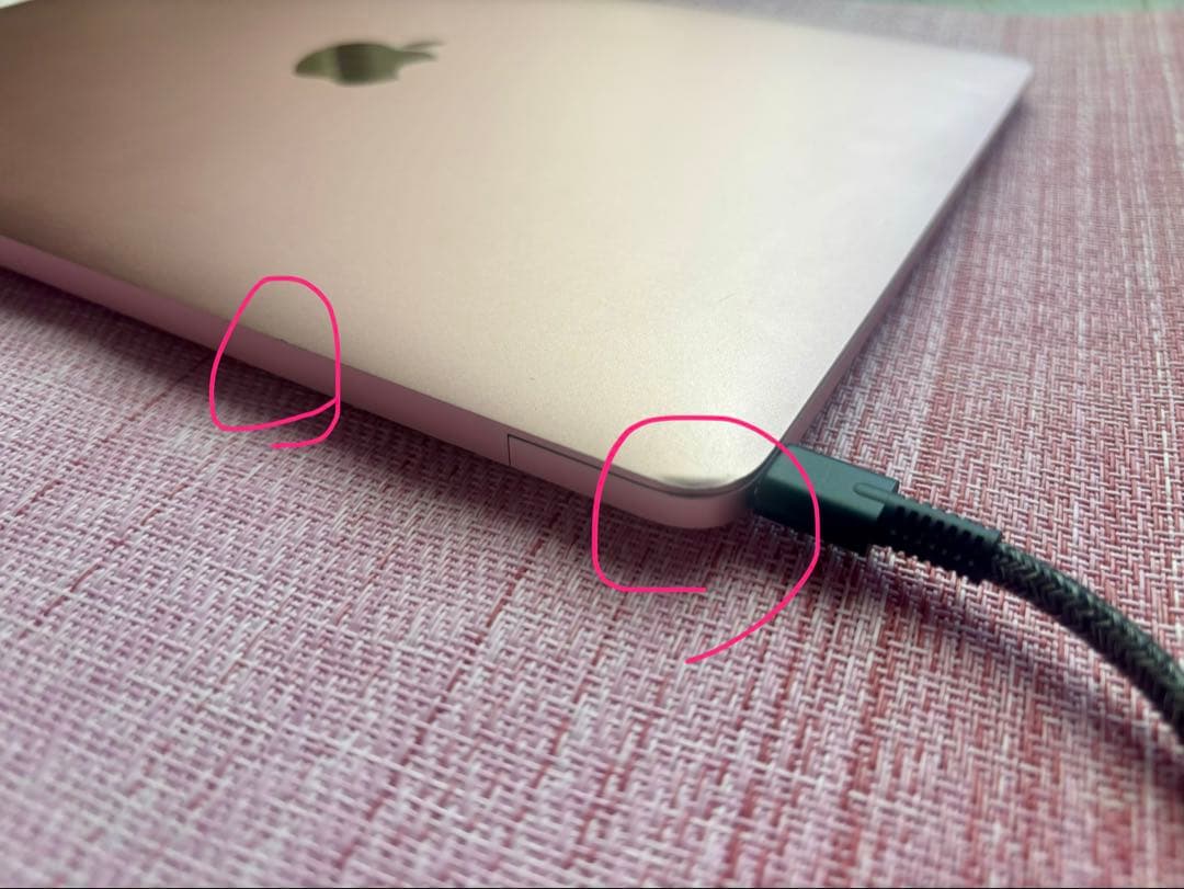 MacBook ローズゴールド 2016 8GB 512GB 充放電112回