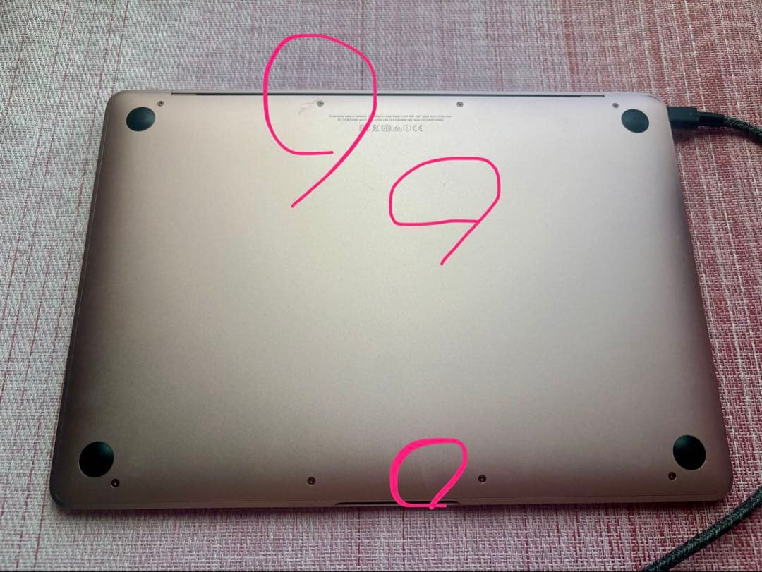 MacBook ローズゴールド 2016 8GB 512GB 充放電112回