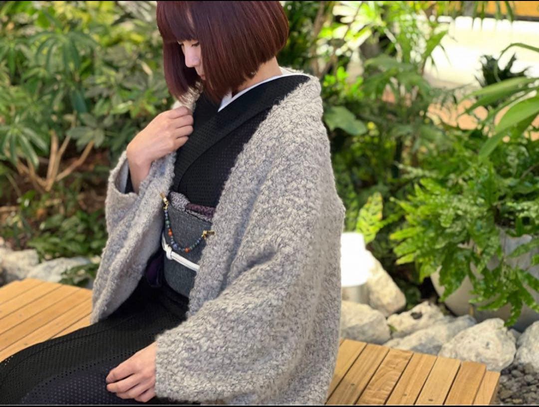 在庫1点ございました！ 着物羽織　モモンガ　マーガレット　ツイード