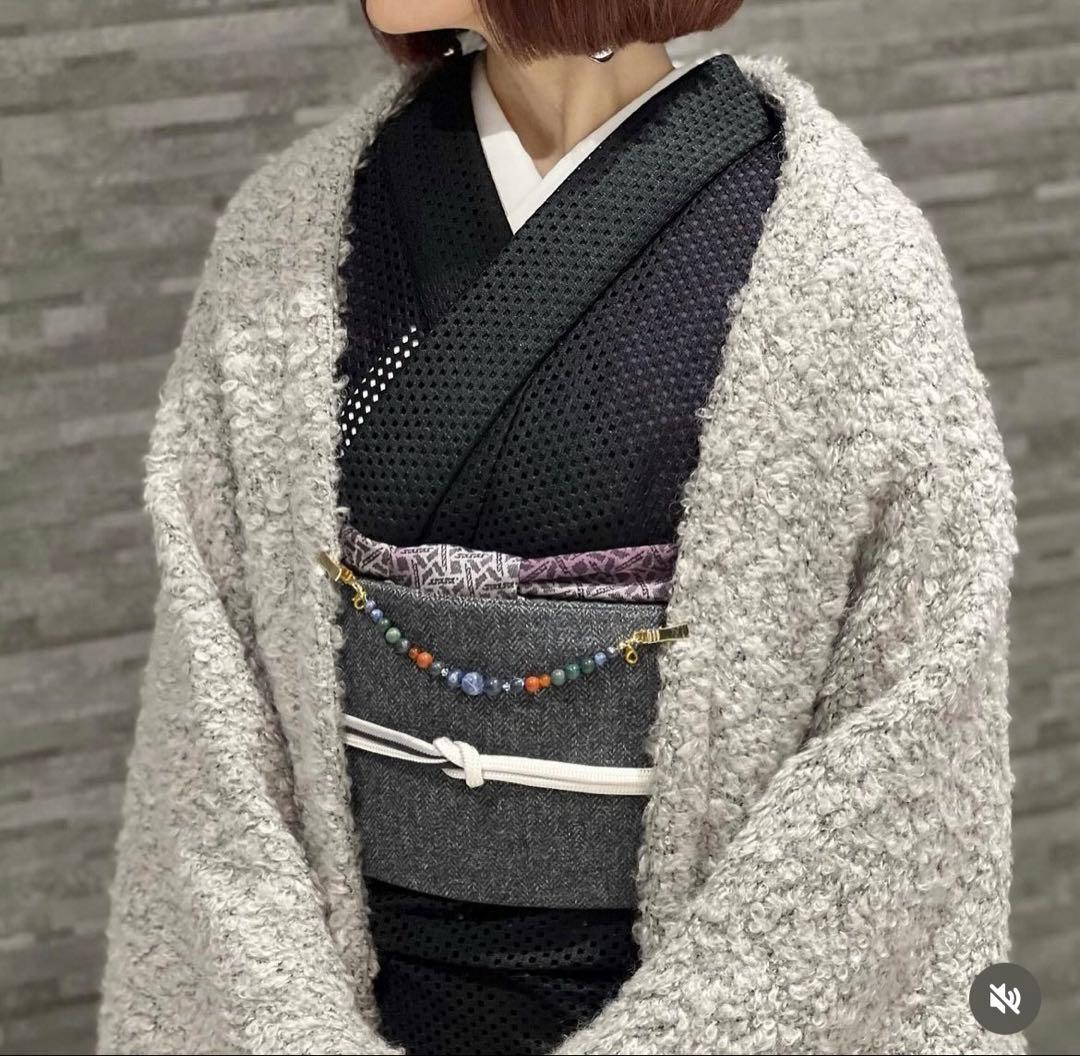 在庫1点ございました！ 着物羽織　モモンガ　マーガレット　ツイード